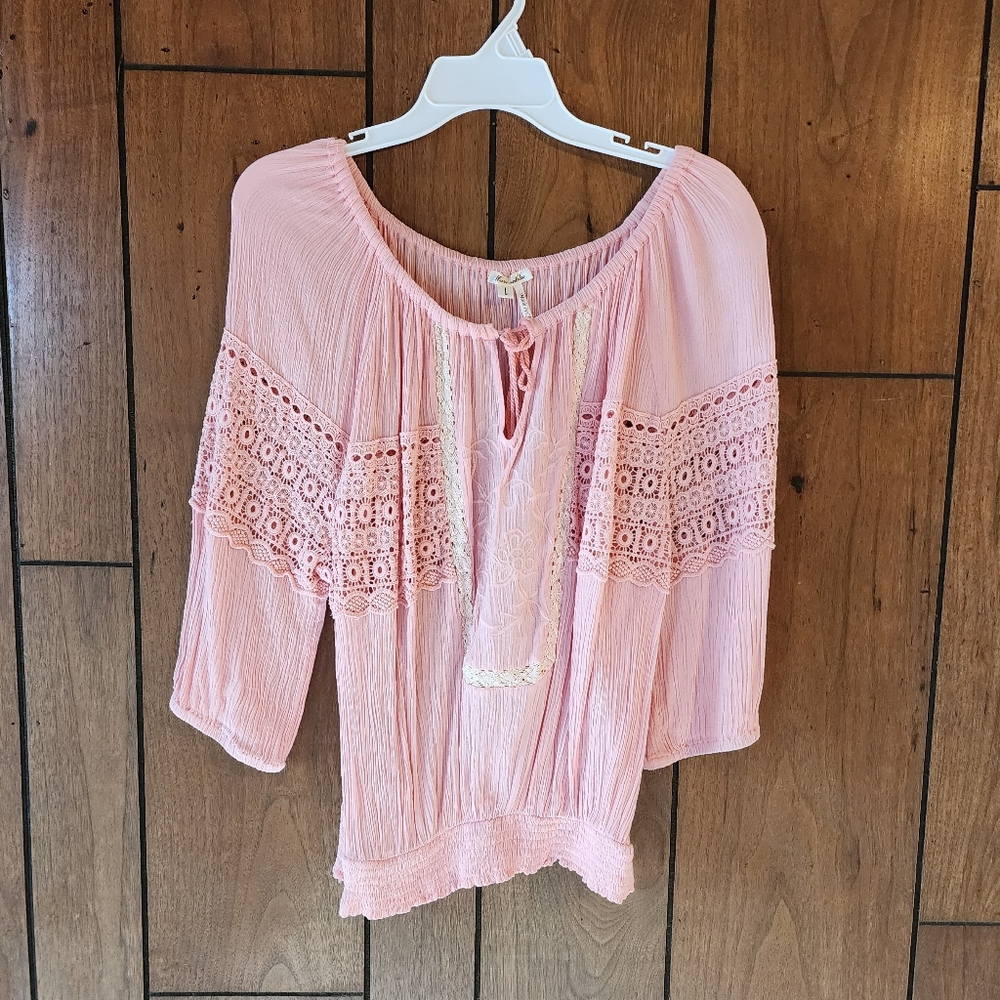 Pink Stitch Top